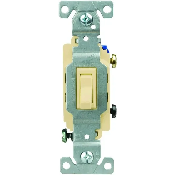 Eaton 1301-7V10 Ivory Light Switches, 10Pk