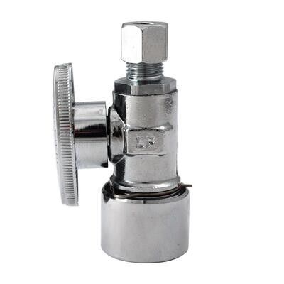 PlumbPak K2636PCPO Quarter Turn Straight Valve, 1/2FPX1/4C