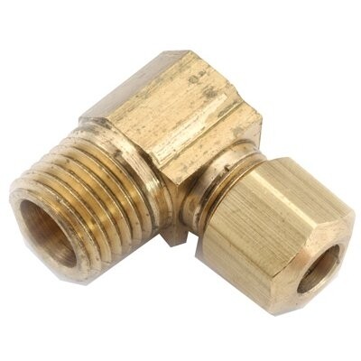 Anderson Metals 750069-0808 Brass Compression Adaptor Ell, 1/2&quot;CX1/2&quot;MPT