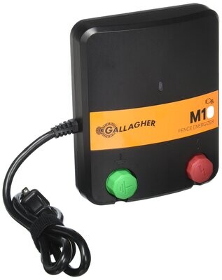 Gallagher G331424 Electric Fence Charger, 110V, 3-10Acres, 0.1J
