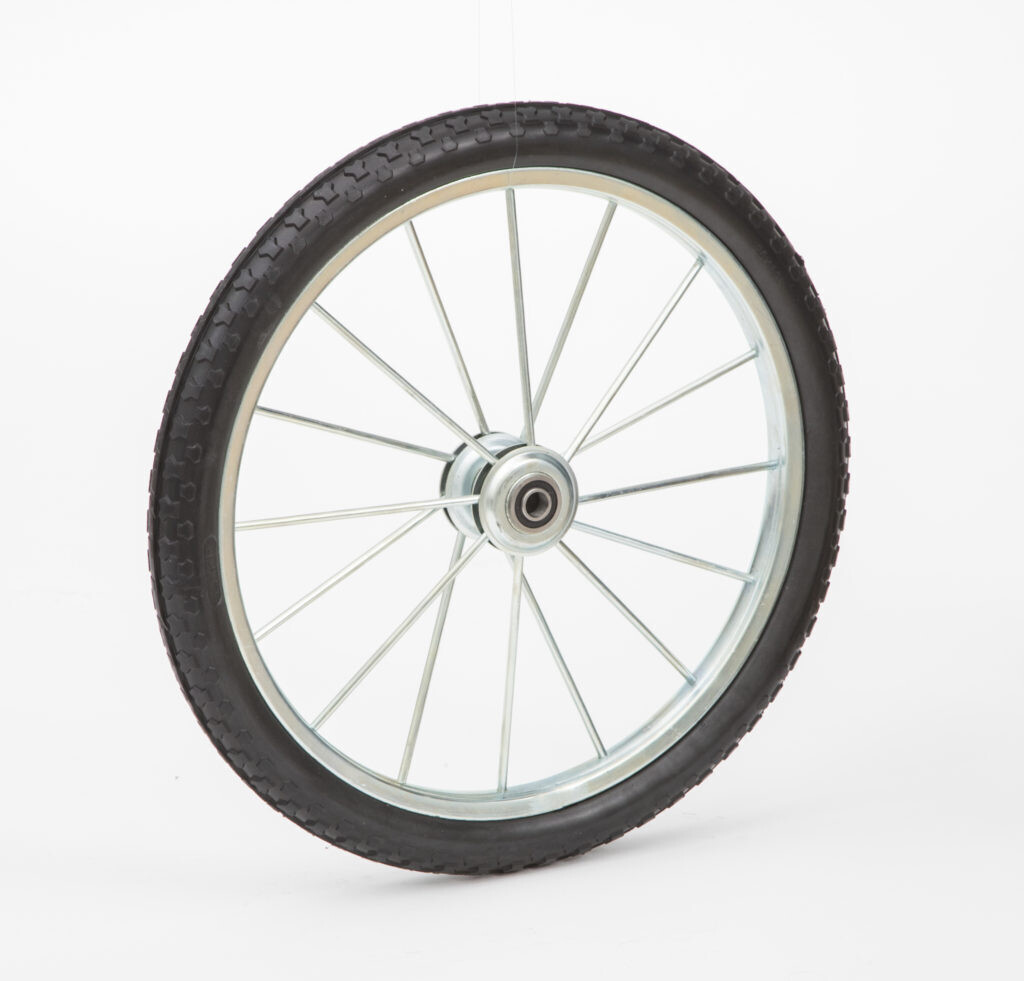 Flat Free Semi-Pneumatic Garden Cart Wheel, 20&quot;