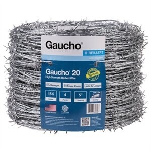 Gaucho® 20 118293 15.5g 4-Point 5&quot; Spacing High Tensile Barb Wire