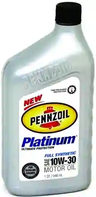 Pennzoil Platinum 10W30 Synthetic Motor Oil, 1Qt