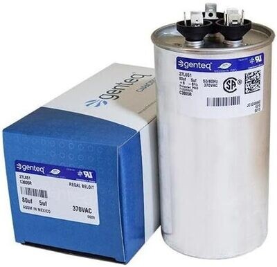 Genteq 27L651 Run Capacitor, 80MFD 370V