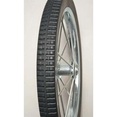 Flat Free Semi-Pneumatic Cart Wheel, 24&quot;
