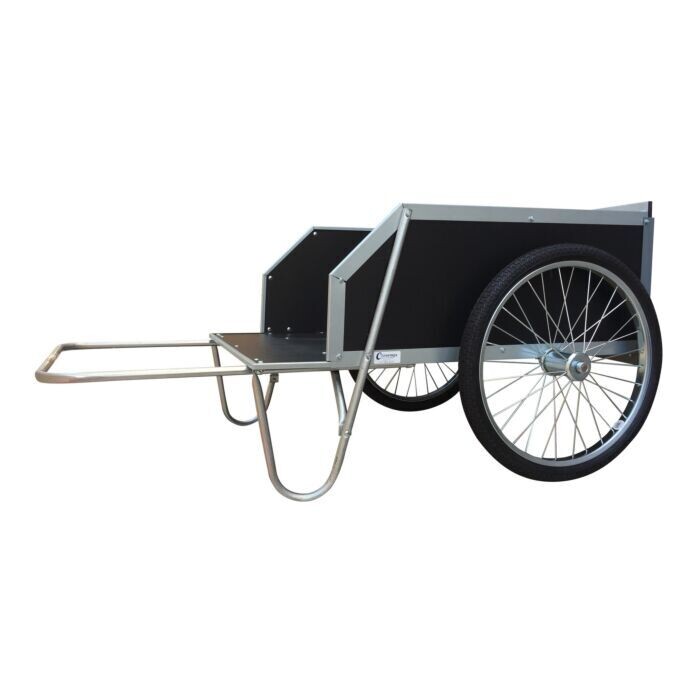Conestoga Garden Cart w/Black Poly Floor &amp; Sides, 26&quot; Wheels