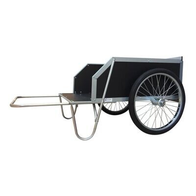 Conestoga Garden Cart w/Black Poly Floor &amp; Sides, 26&quot; Wheels