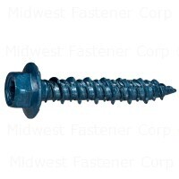 TorqueMaster Star Hex Head Tapcons, 5/16&quot;X1-3/4&quot;,  2Pk