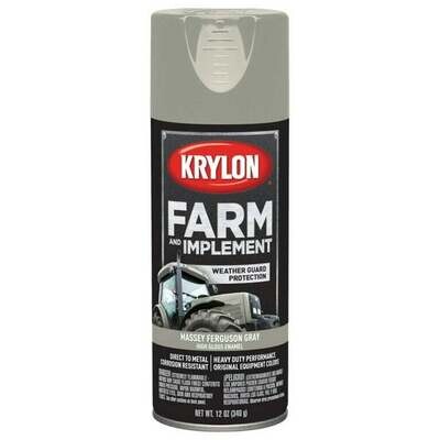 Krylon K01938000 MF Gray Spray Paint, 12oz