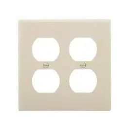 Eaton 5150LA Lt Almond Receptacle Cover, 2G