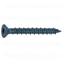 TorqueMaster Star Flat Tapcons, 1/4&quot;X2-3/4&quot;,  3Pk
