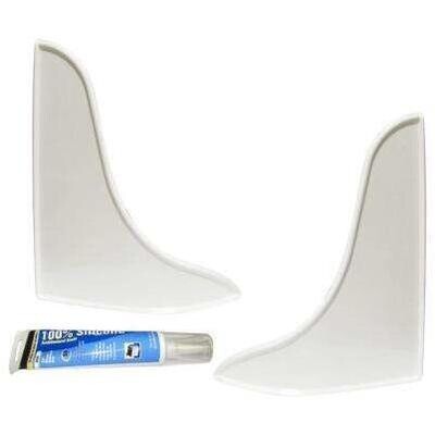 Keeney 5TT-W White 9.2&quot; Tub Splash Guard