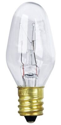 Feit Electric BP7C7 Clear Night Light Bulbs, 7W