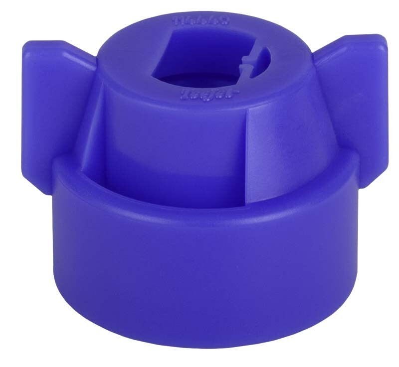 QJ Flat Spray Nozzle Cap, Blue w/Gasket