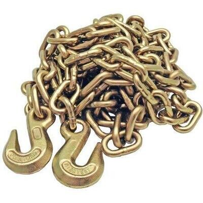 Baron TC7051620 Gr70 Transport Chain Assy w/Clevis Hooks, 5/16&quot;X20Ft,  4700Lb WLL