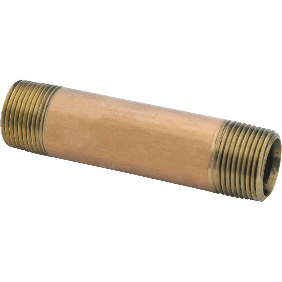 Anderson Metals 38300-0415 Brass Pipe Nipple, 1/4&quot;X1-1/2&quot;