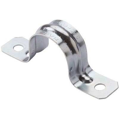 Halex 26122 Rigid 3/4&quot; 2-Hole Conduit Straps, 10Pk