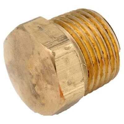 Anderson Metals 756121-02 Brass Pipe Plug, 1/8&quot;