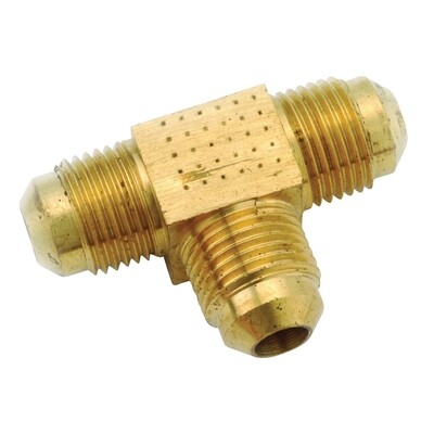 Anderson Metals 54044-05 Brass Flare Tee, 5/16&quot;