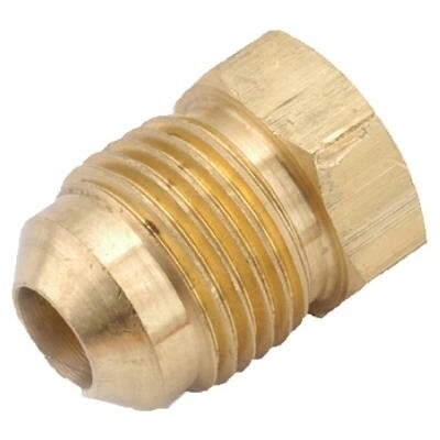 Anderson Metals 754039-06 Brass Flare Plug, 3/8&quot;