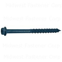 TorqueMaster Star Hex Head Tapcons, 1/4&quot;X3-3/4&quot;,  2Pk