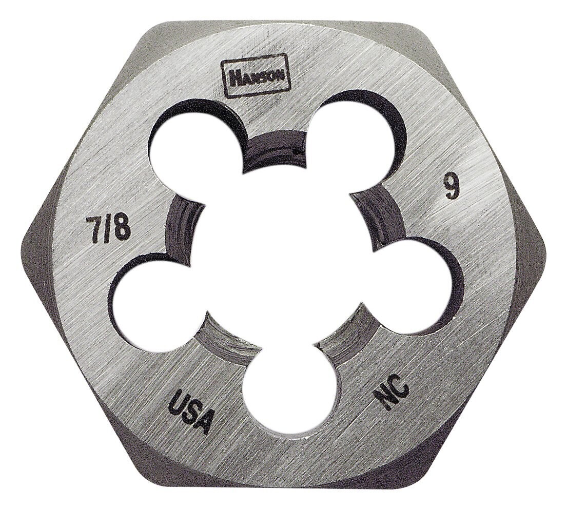Irwin 8461 Hex Die, 7/8&quot;-9TPI