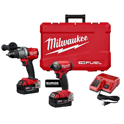 Milwaukee M18 Fuel Hammerdrill/ Surge Impact Driver Kit