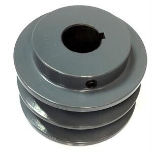 Double Groove Pulley, 2.95&quot;X1-1/8&quot;