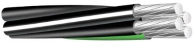 Aluminum Quadruplex URD Mobile Home Feeder Wire, 2-2-2-4