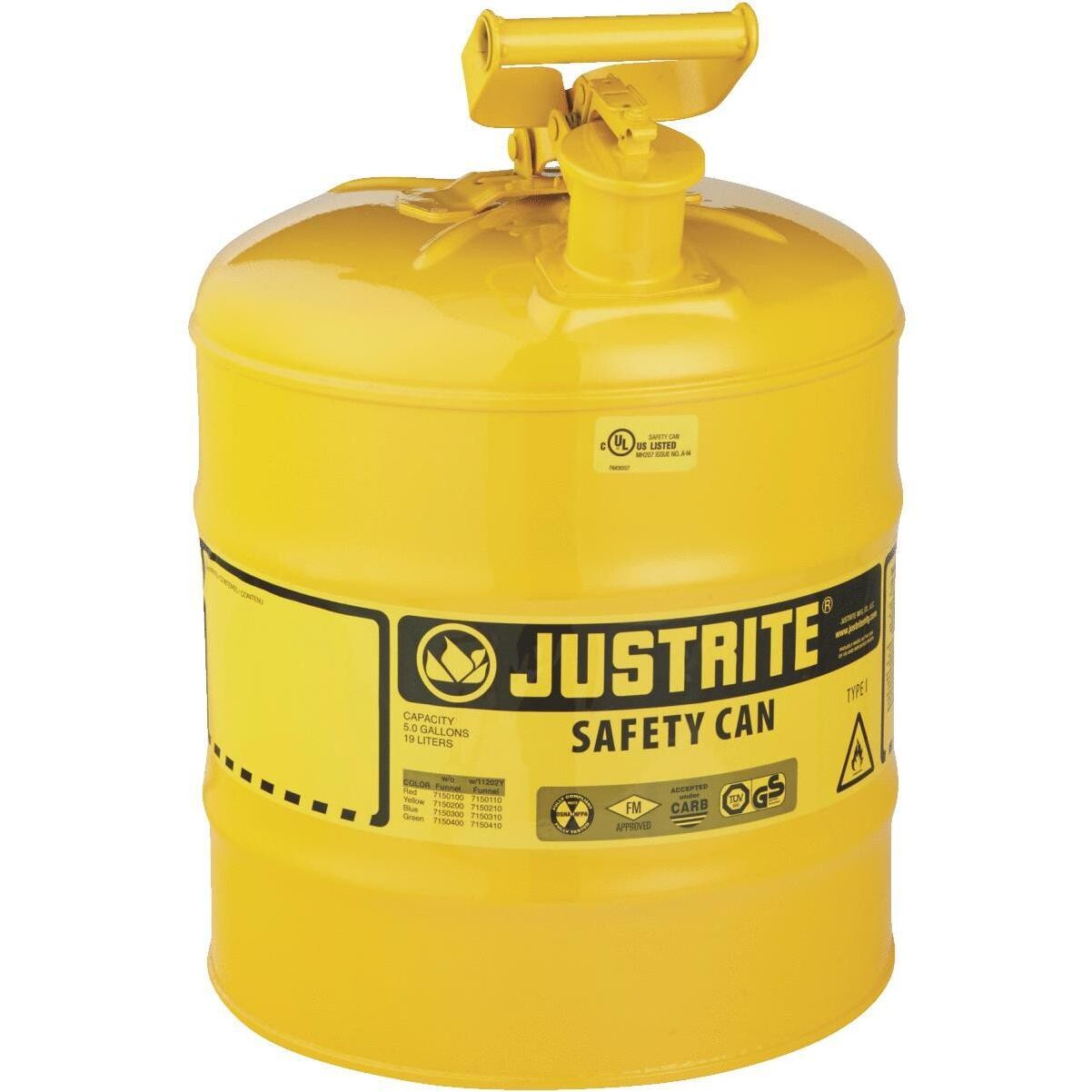 JustRite 7150200 Type1 Safety Steel Diesel Can