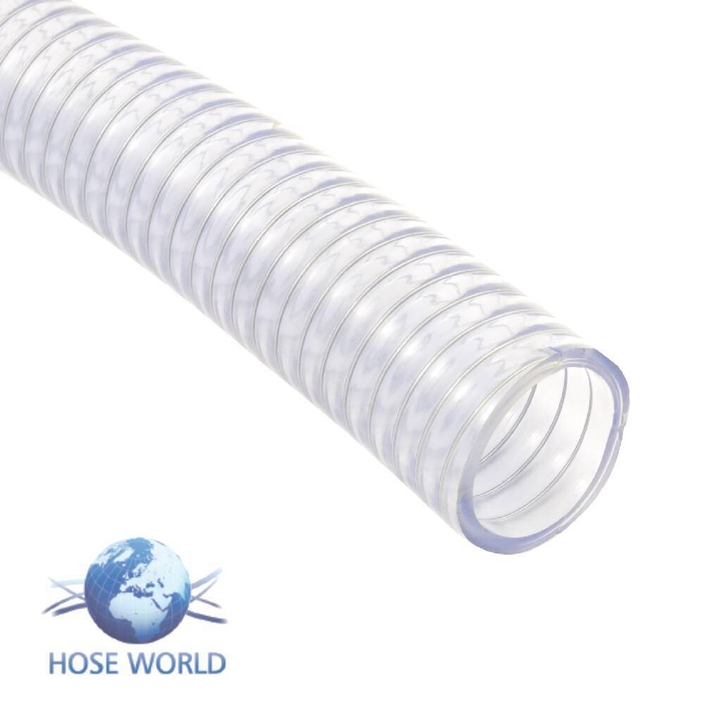 Pacific Echo Spiralite 115-00 Clear Suction Hose, 1-1/2&quot;