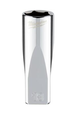 Milwaukee 1/4&quot; Drive Metric Deep Socket, 13mm