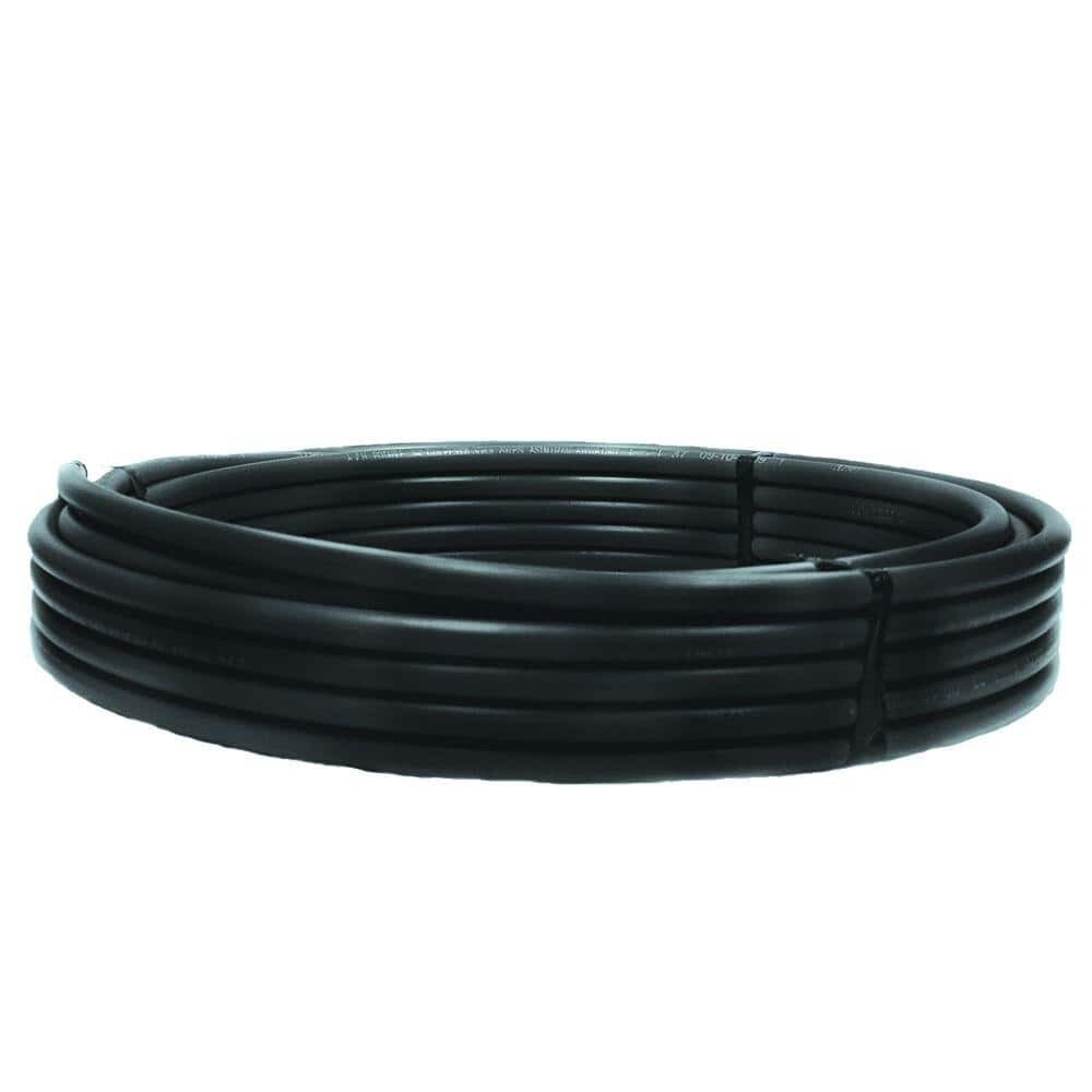 Cresline 18125 Black Plastic Pipe, 1-1/4&quot;X100Ft 160Psi