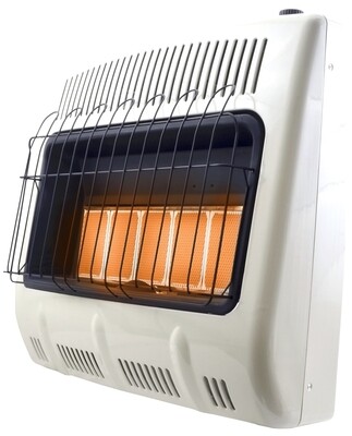 Mr Heater Infrared Wall Mount Heater, 30,000Btu/1000SQ Ft (Dual Fuel)