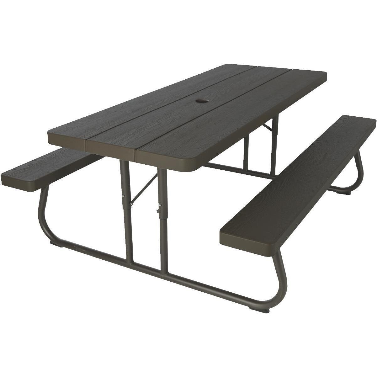 LifeTime Products 60110 Wood Grained 6Ft Folding Picnic Table