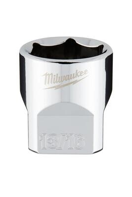 Milwaukee 3/8&quot; Drive SAE Shallow Socket, 13/16&quot;