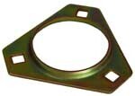 Pressed Steel Triangle Flangette, 202   35MM Bore