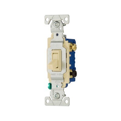 Eaton 1303-7V Ivory 3-Way Light Switch