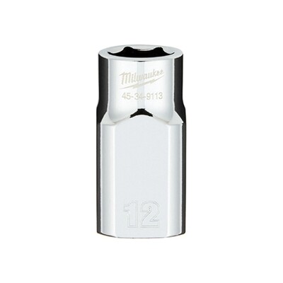 Milwaukee 1/2”Drive Metric Socket, 12MM