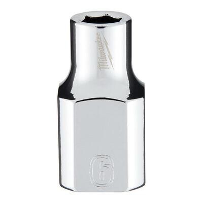 Milwaukee 3/8&quot; Drive Metric Shallow Socket, 6mm
