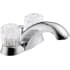 DELTA Classic 2522LF Chrome Bathroom Faucet,  2-Knob Acrylic Handles, Rigid Spout