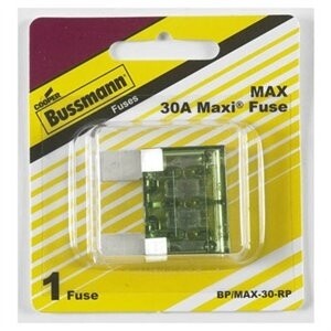 Bussman BP/MAX-30-RP Maxi Blade Fuse, 30A  5Pk