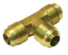 Anderson Metals 754044-10 Brass Flare Tee, 5/8&quot;