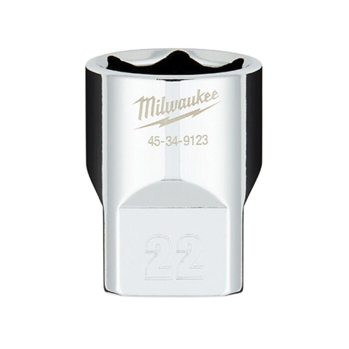 Milwaukee 1/2”Drive Metric Socket, 22MM