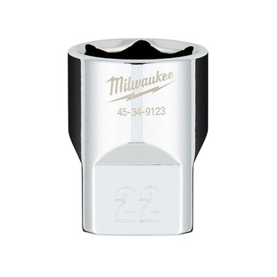 Milwaukee 1/2”Drive Metric Socket, 22MM