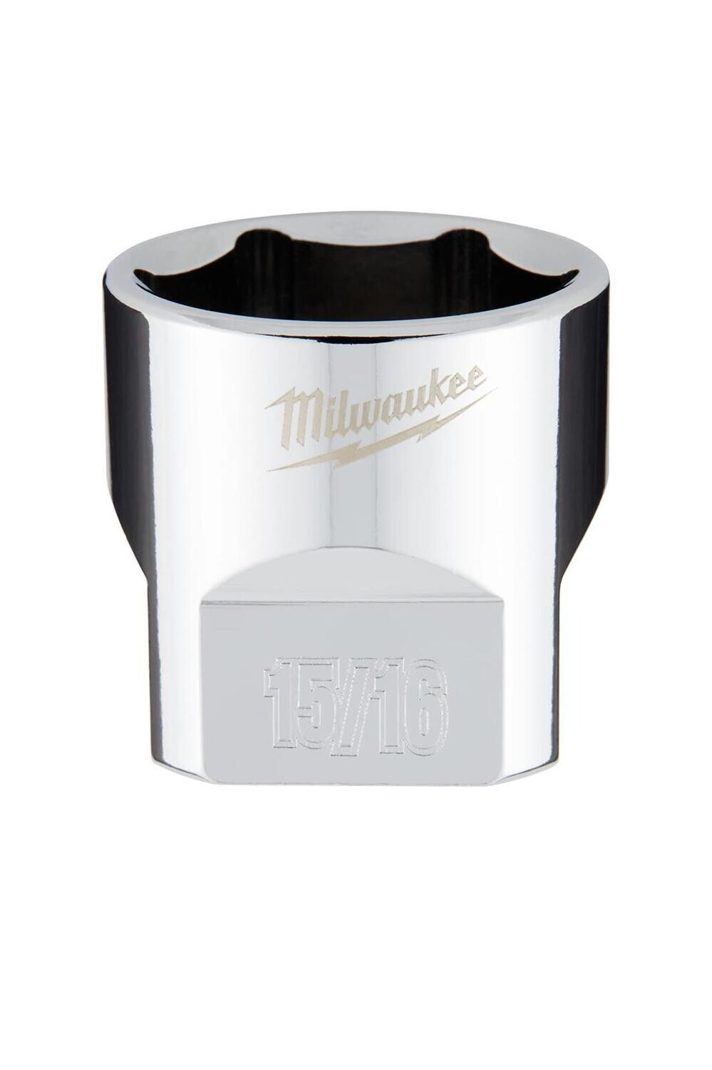 Milwaukee 3/8&quot; Drive SAE Shallow Socket, 15/16&quot;
