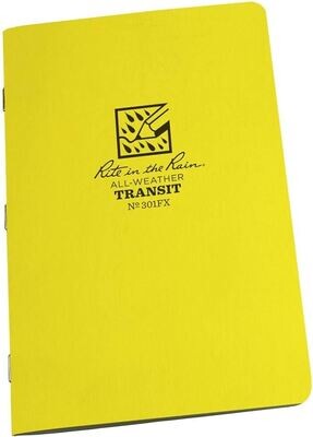 Yellow Rite in the Rain 3-1/2&quot;X4-5/8&quot; Stapled Note Book