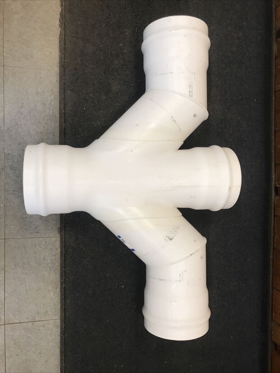 PVC SDR35 Double Tee, 8&quot;X6&quot;
