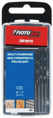 ROTOZIP SC4 Sabre Cut Spiral Zip Bit, 4Pk