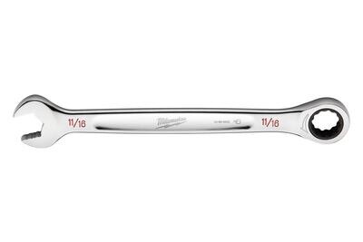 Milwaukee SAE Ratcheting Wrench, 11/16&quot;